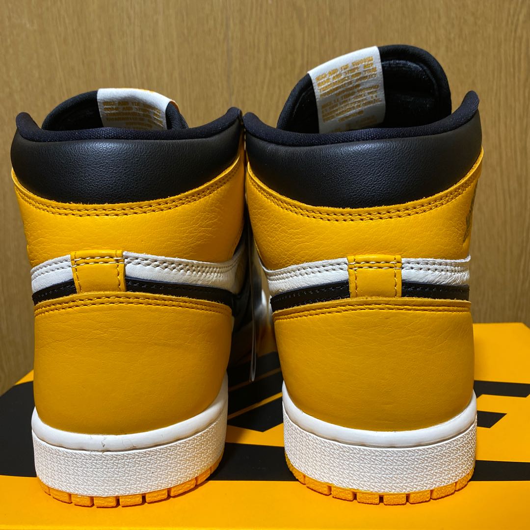 Nike Air Jordan 1 Retro High Og "Yellow Toe" Black/Taxi HoWight 555088-711 26cm