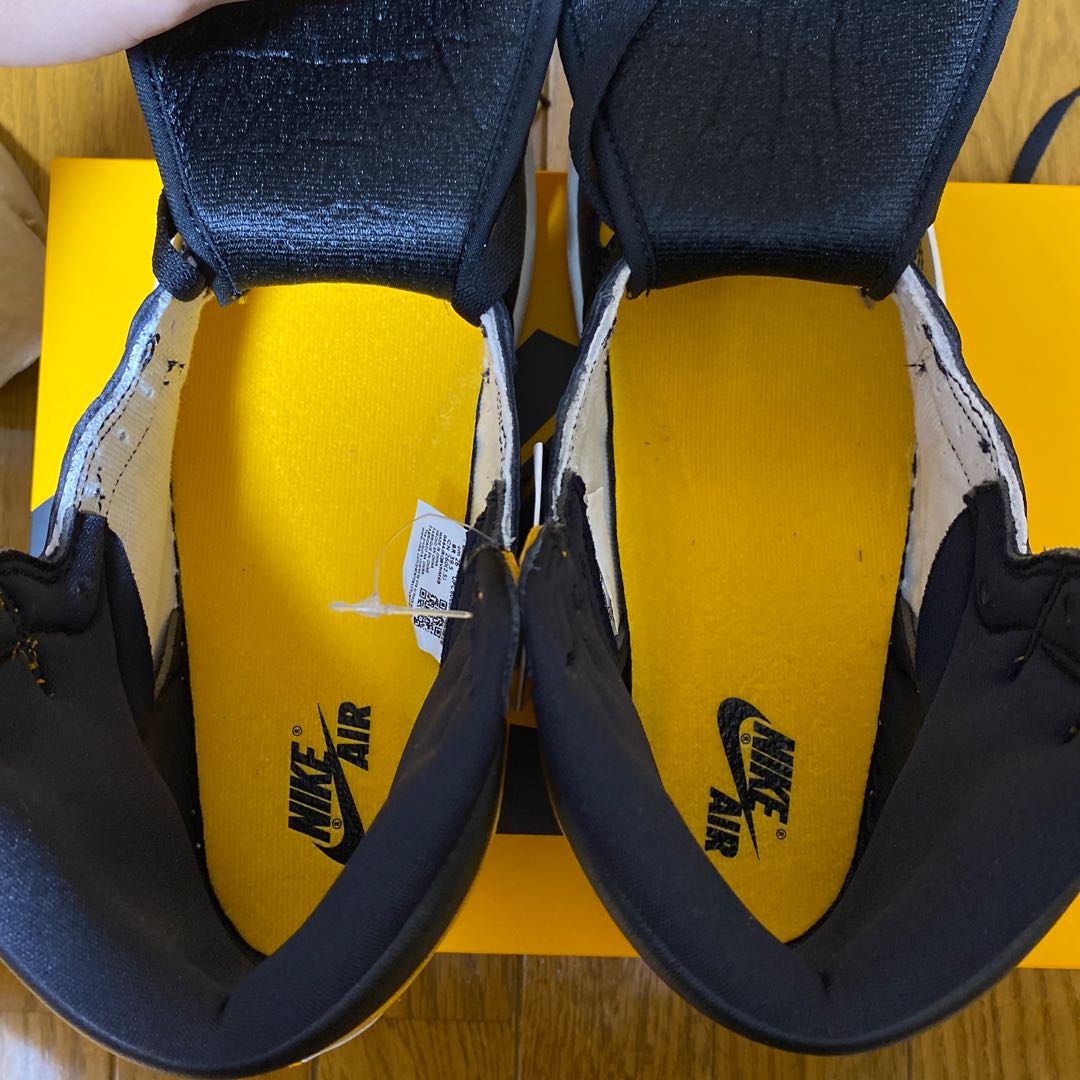 Nike Air Jordan 1 Retro High Og "Yellow Toe" Black/Taxi HoWight 555088-711 26cm