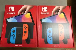 Switch Nintendo 有機ELモデル　ネオン　2台セット