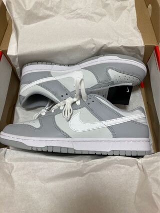 27.5cmナイキ ダンク ロー  グレー"ピュア プラチナム" 27.5cm