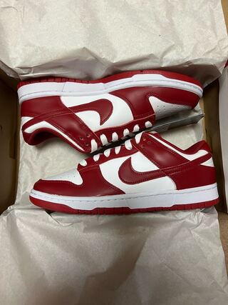 ナイキ　ダンク　ロー　ジムレッド 25cm