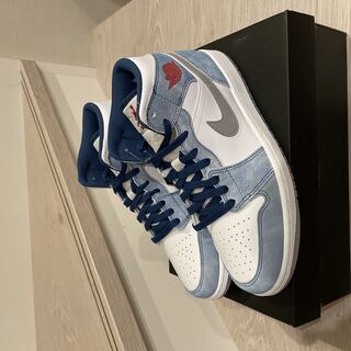 Nike Air Jordan 1 Mid "White/University Blue/Grey" 26.5cm