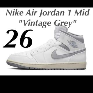 Nike Air Jordan 1 Mid "Vintage Grey" ナイキ エアジョーダン1 ミッド "ヴィンテージグレー" 26cm 26cm