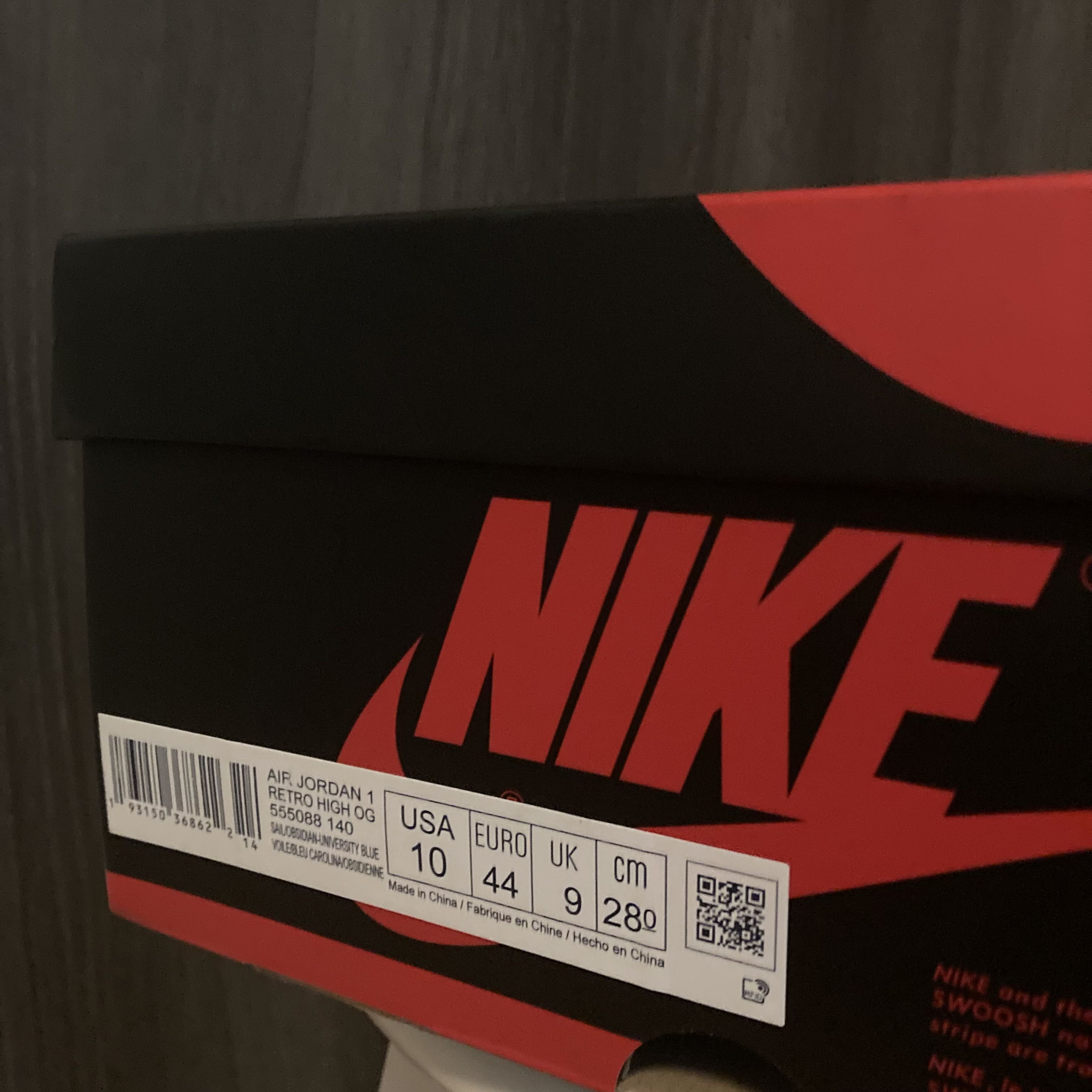 28.0cm★Nike Air Jordan 1 High OG "Obsidian" 28cm