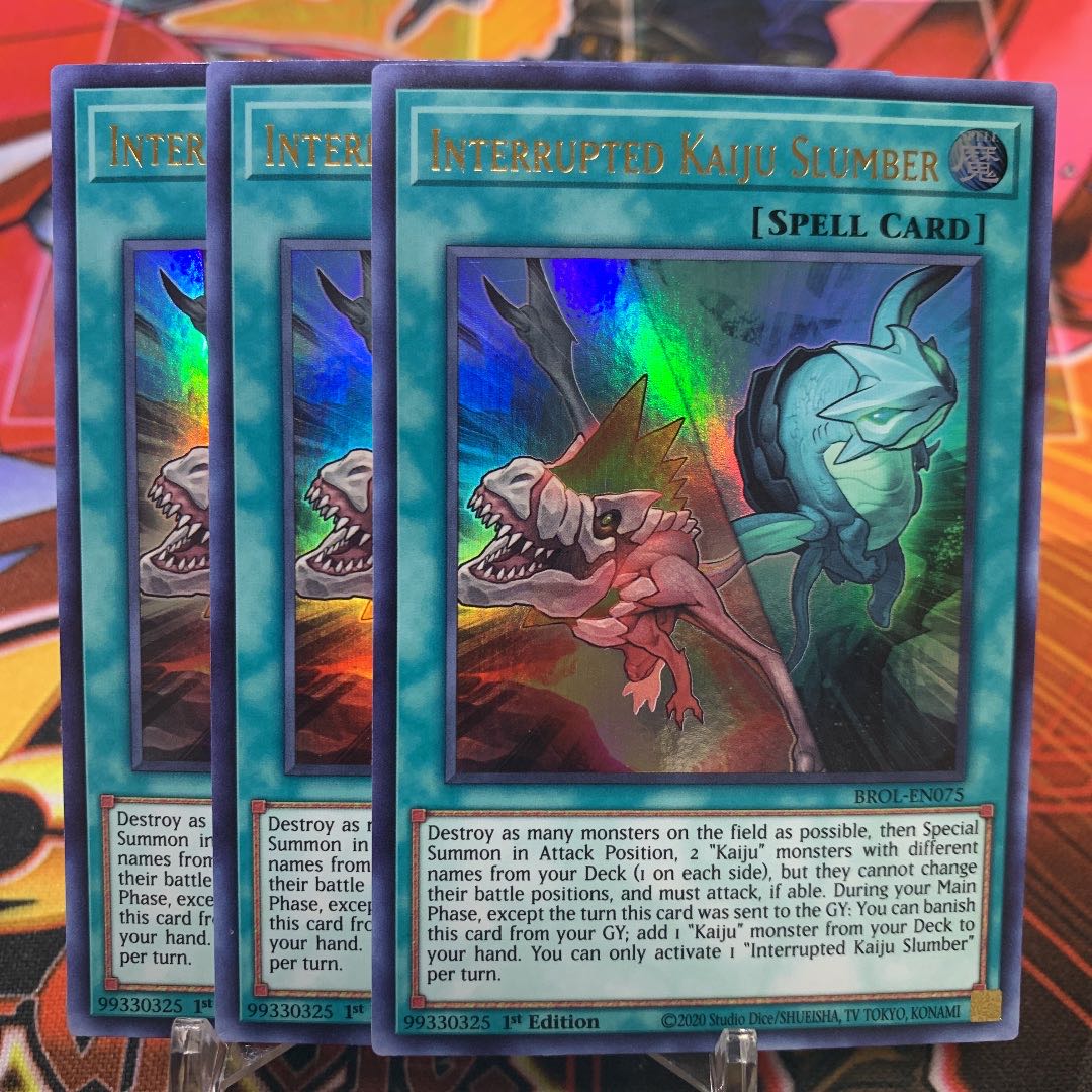 Yu-Gi-Oh [English Version] Interrupted Kaiju Slumber Ur 3-Card Set
