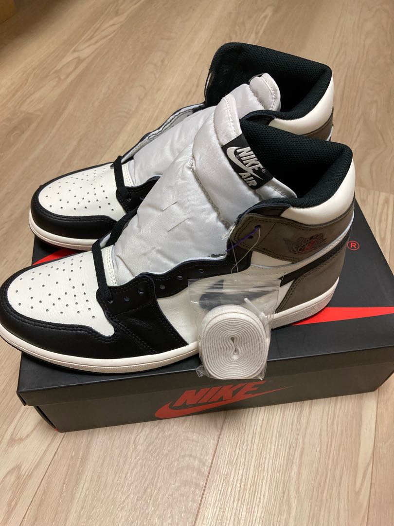 29.0cm Nike Air Jordan 1 High OG Sail/Dark Mocha Black 29cm