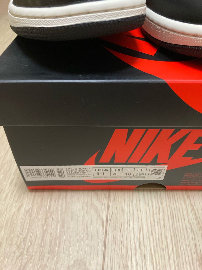 29.0cm Nike Air Jordan 1 High OG Sail/Dark Mocha Black 29cm