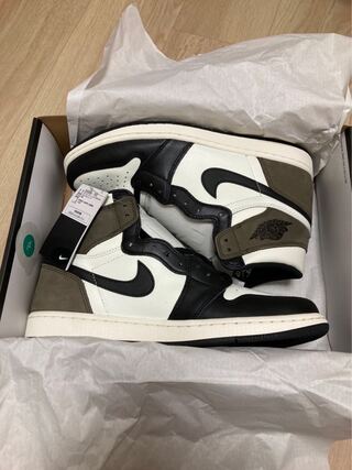 ナイキ エアジョーダン1 ハイ OG セイル/ダークモカブラック 29cm