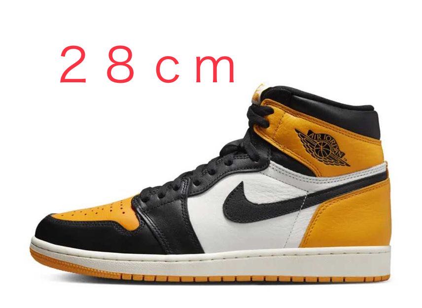 Nike Air Jordan 1 Retro High Og "Yellow Toe" Black/Taxi HoWight 555088-711 28cm