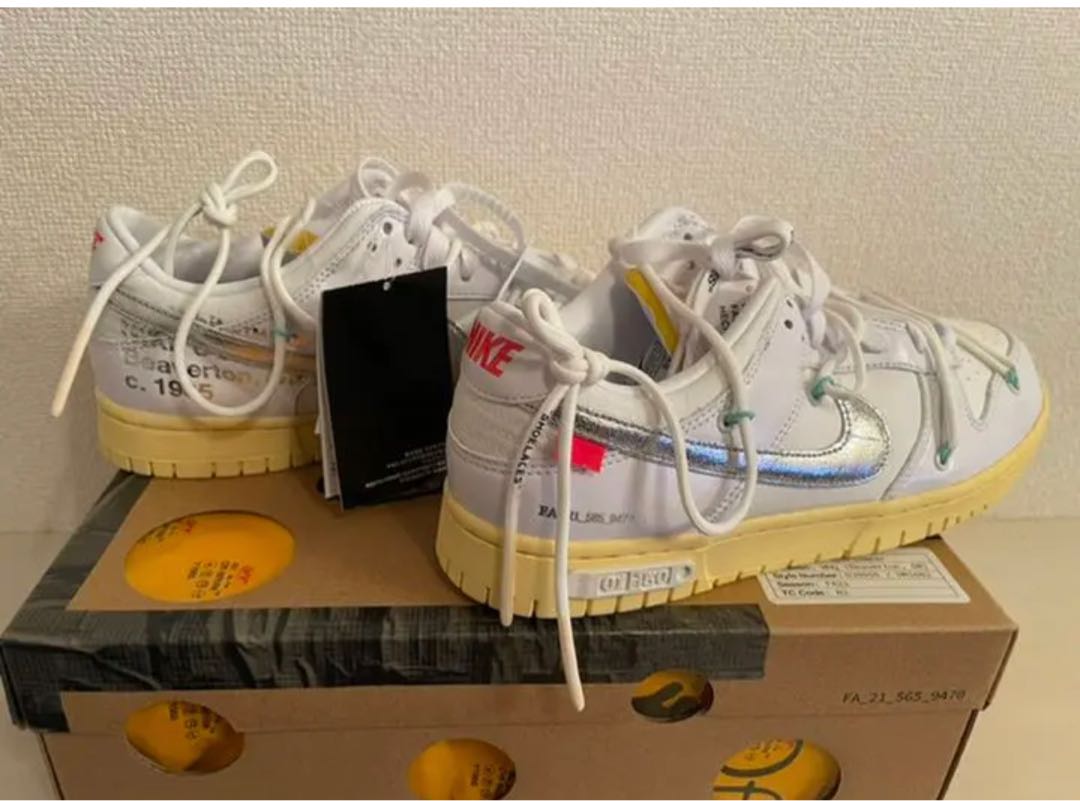 Off Ho Wight Nike Dunk Low 1 OF 50 "Ho Wight 1" 28cm