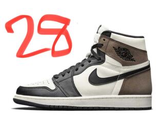 ナイキ エアジョーダン1 ハイ OG セイル/ダークモカブラック　28 28cm
