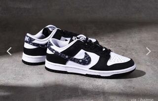 Nike WMNS Dunk Low ESS "Black Paisley" ナイキ ウィメンズ ダンク ロー ESS "ブラック ペイズリー"24cm 24cm