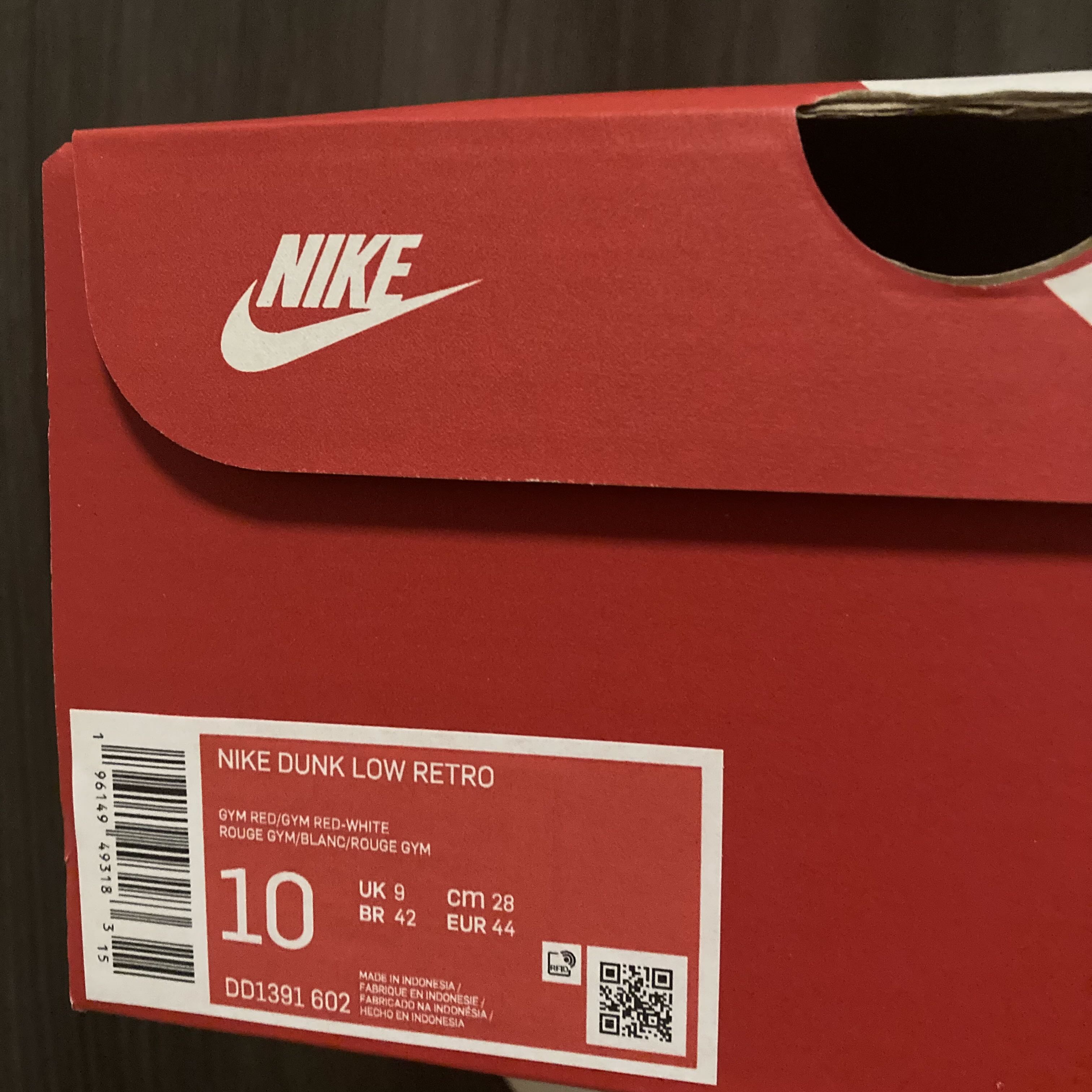 28.0cm★Nike Dunk Low "Gym Red" 28cm