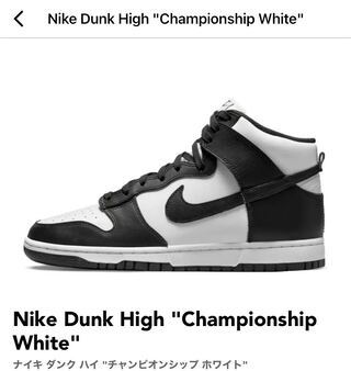 Nike Dunk High "Championship White" 28cm