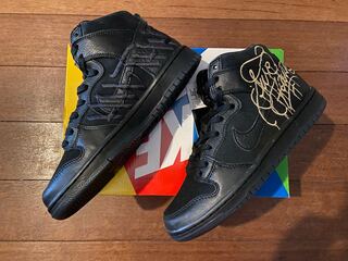 【25.5cm】Faust × Nike SB Dunk High "Black and Metallic Gold" ファウスト × ナイキSB ダンク ハイ "ブラック アンド メタリック ゴールド" 25.5cm