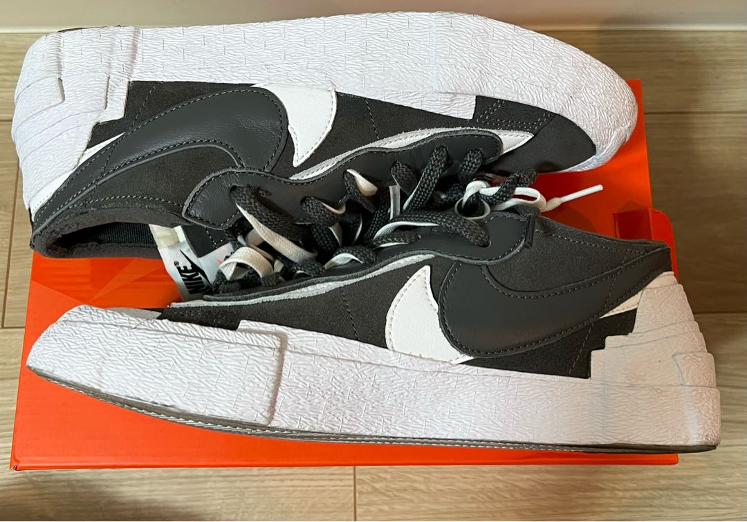 サカイ SACAI × NIKE BLAZER LOW IRON GREY 27.5cm 特価セールサイト × SACAI NIKE 27.5cm GREY IRON LOW BLAZER スニーカー