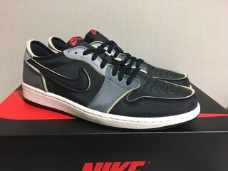 ナイキ エアジョーダン1 ロー OG EX "ブラック アンド スモーク グレー" 30cm