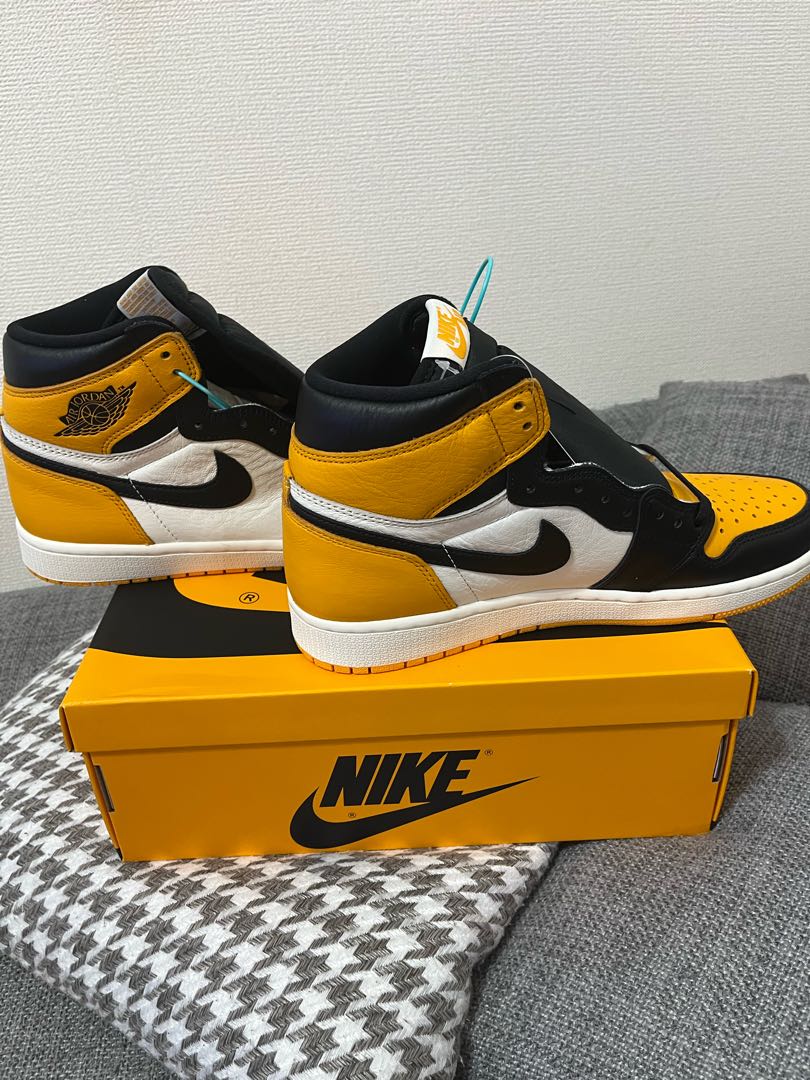 Nike Air Jordan 1 Retro High Og "Yellow Toe" Black/Taxi HoWight 555088-711 27cm