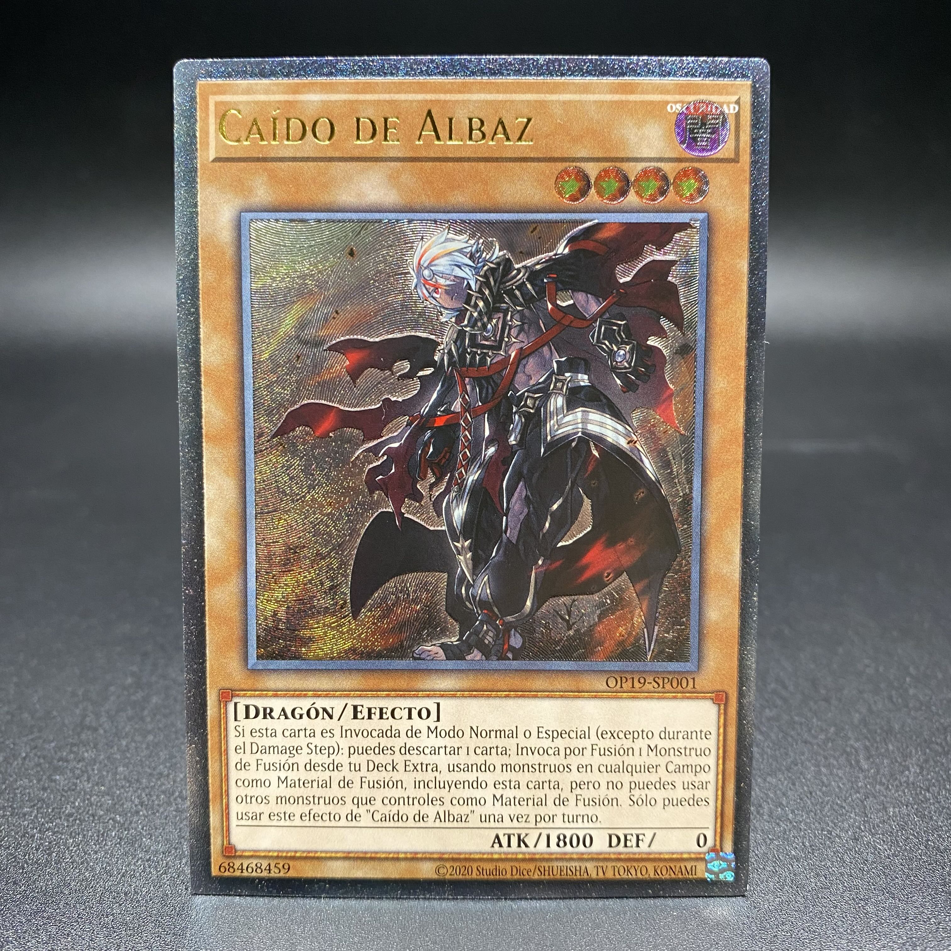 CAIDO DE ALBAZ /Fallen of Albaz OP19-SP001 Ultimate Rare Relief Spanish Edition