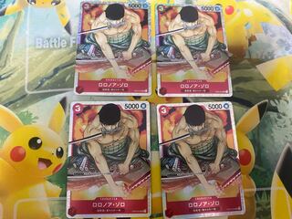 ワンピースカードゲーム　ロロノア・ゾロ　SR 4枚　ST01