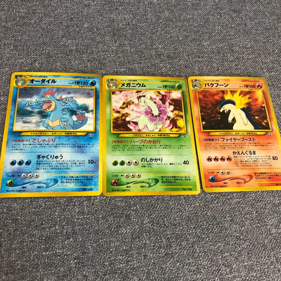 Old Back Feraligatr Meganium Typhlosion