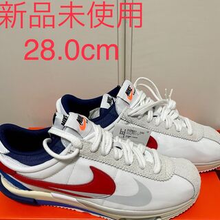 sacai × Nike Zoom Cortez "White and University Red" 28cm