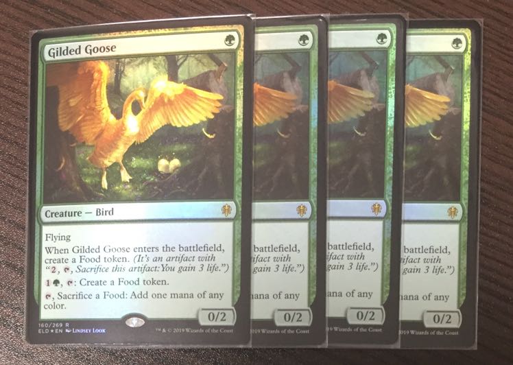 FOIL gilded goose ELD 英4枚セット 金のガチョウ