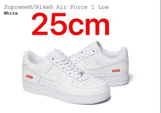 Supreme × Nike Air Force 1 Low "White" 25cm
