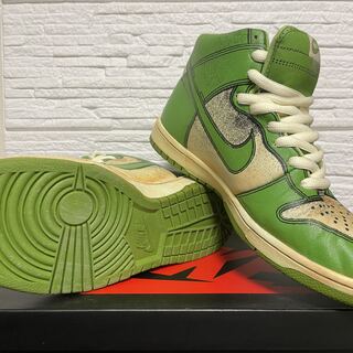 【稀品】NIKE DUNK HIGH 1 PIECE PREMIUM BABEKUB CITY 別注 グリーン 26.5cm