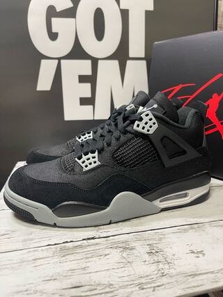 ナイキ エアジョーダン4 SE "ブラック アンド ライト スティール" 26.5cm