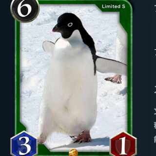 Sカード　ピュアハートペンギン