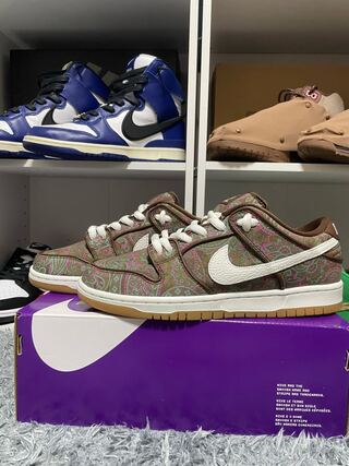 ナイキ SB ダンク ロー プロ プレミアム "ブラウン ペイズリー" カカオ ワオ/サミット ホワイトラフ グリーン DH7534-200 27cm