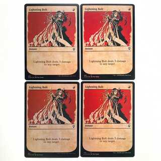Lightning Bolt / Lightning Bolt English 4 rulebook cards