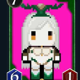 Sカード　ピクセルリュラちゃん　ー演武ー