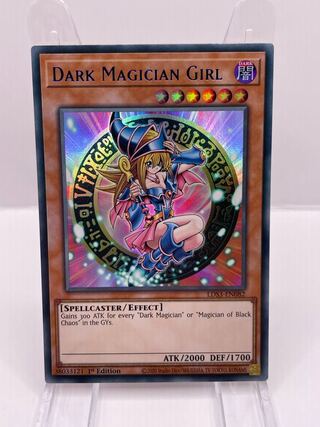 遊戯王　ブラック・マジシャン・ガール　プラチナシークレットレア　eu 遊戯王 EU版 英語版 ブラック・マジシャン・ガール プラチナ