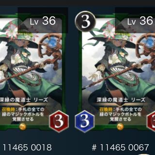 深緑の魔道士 リーズ（2枚セット）