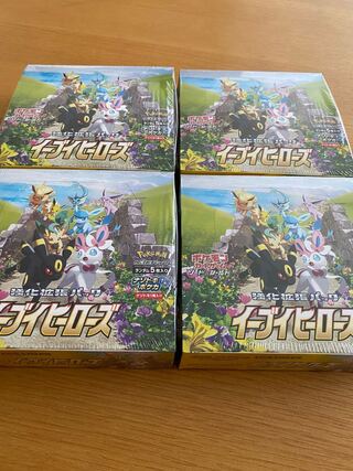 4box] Eevee Heroes, unopened, shrink-wrapped.