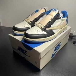 Travis Scott × Fragment × Nike Air Jordan 1 Low 26.5cm