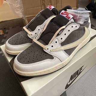 Travis Scott × Nike Air Jordan 1 Low "Reverse Mocha/Sail and Ridgerock" 26cm