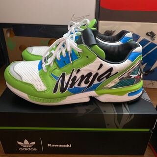 KAWASAKI × adidas Originals ZX 8000 "Ninja/Semi Solar Green" 26.5cm