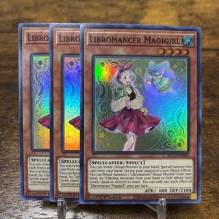 Yu-Gi-Oh [English Version] Libromancer Magigirl Super Set of 3 3枚