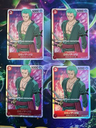 ゾロ　sr 4枚セット　ロロノア・ゾロ