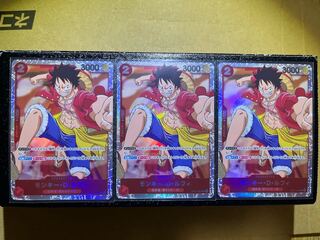 One Piece Card Game Monkey D. Luffy SR 3-Card Set