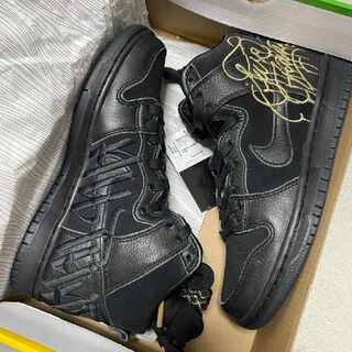 【25cm】FAUST × NIKE SB DUNK HIGH BlackGold 25cm