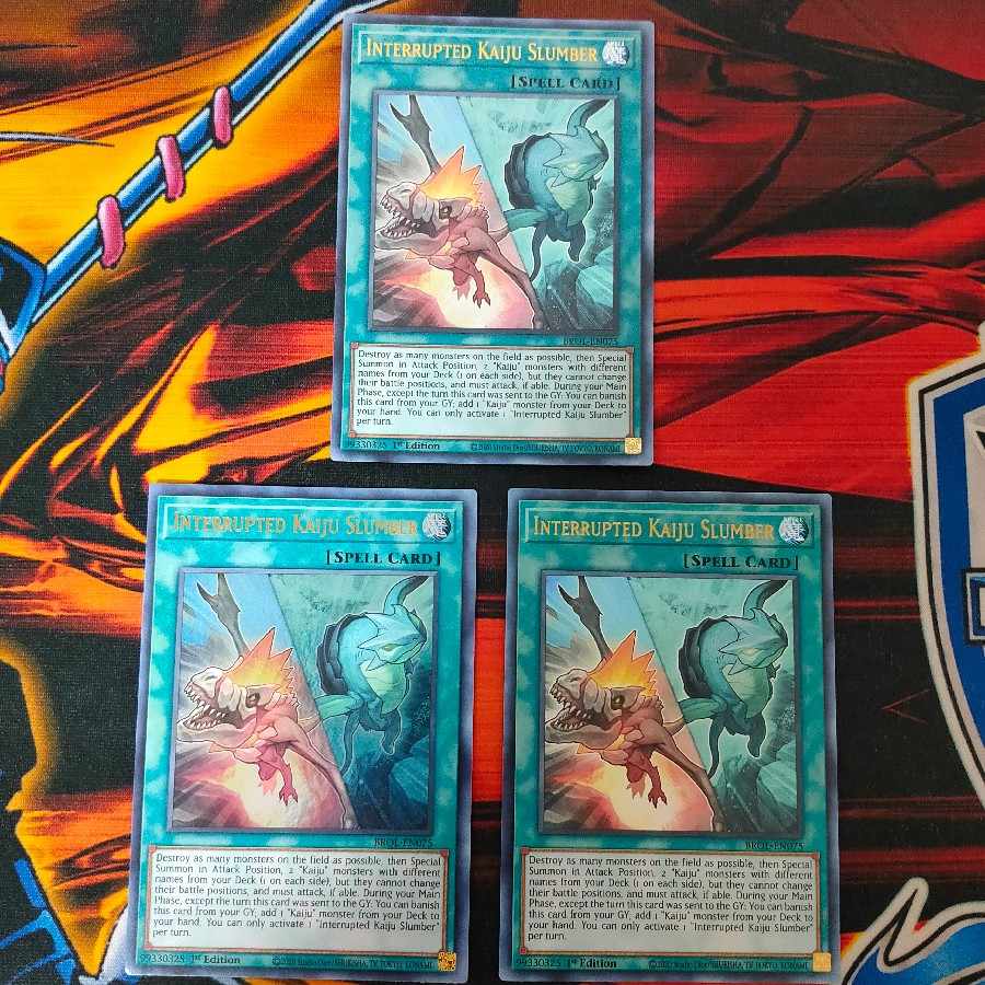 Interrupted Kaiju Slumber Set of 3 Ultra Rare English 1st