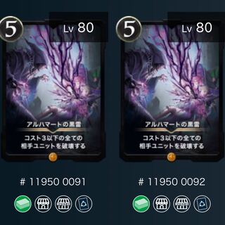 【2枚】アルハマートの黒雷