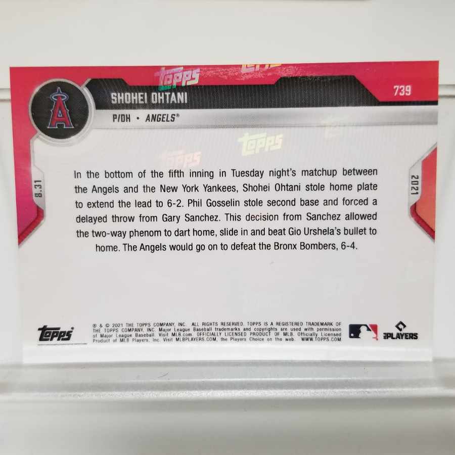 Shohei Ohtani 2021 Card Shohei Ohtani 2021 Topps Now Card 739