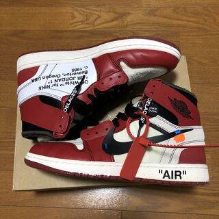 Off White Nike Air Jordan 1 Retro High The Ten Chicago 27.5cm