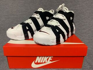 NIKE AIR MORE UPTEMPO "WHITE/BLACK/UNIVERSITY RED" 26.5cm
