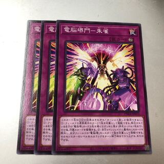 電脳堺門-朱雀 ノーマル JP072 3枚